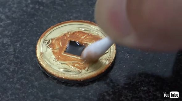 絵銭の磨き