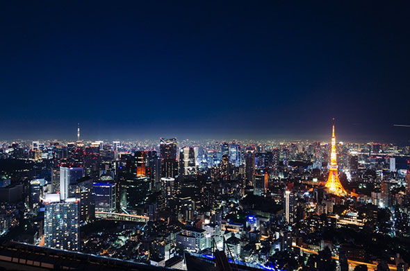 2014年の東京の夜景
