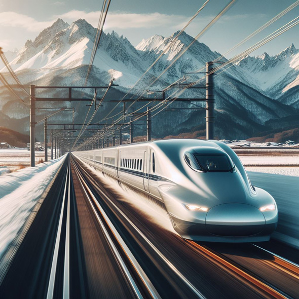 生成 AI 考えた 北陸新幹線 出力 画像