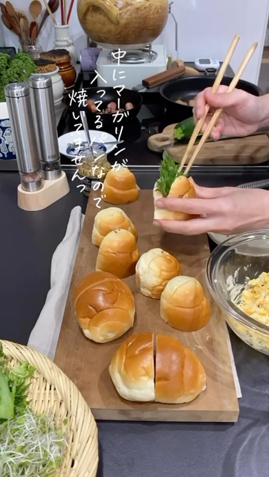 ロールパンサンド弁当