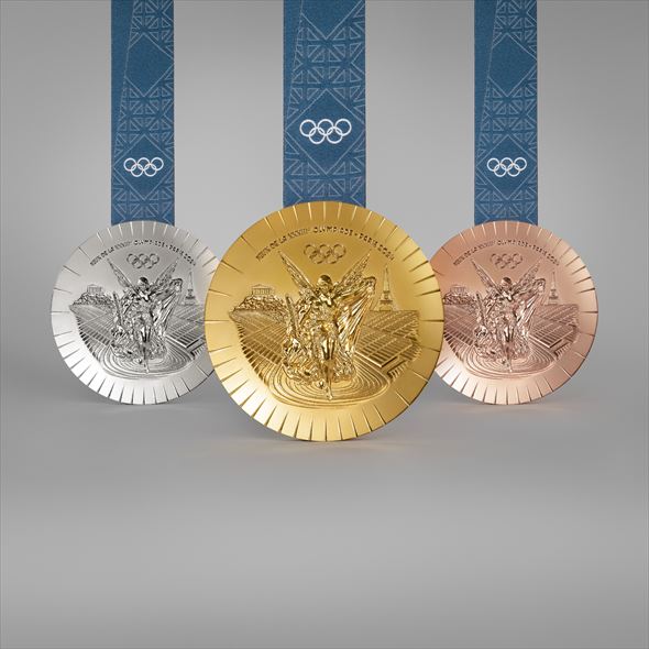 パリオリンピック限定の記念メダル 第33回オリンピック競技大会（2024/パリ）TEAM JAPAN 公式記念