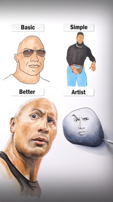 ドウェイン・ジョンソンのイラスト