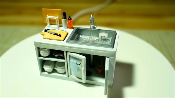 シルバニアの家がDIYで大変身