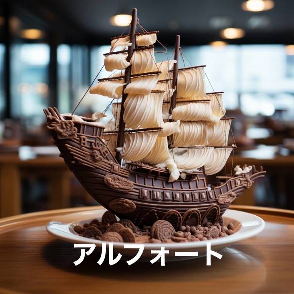 AIで生成された定番お菓子のイメージ画像