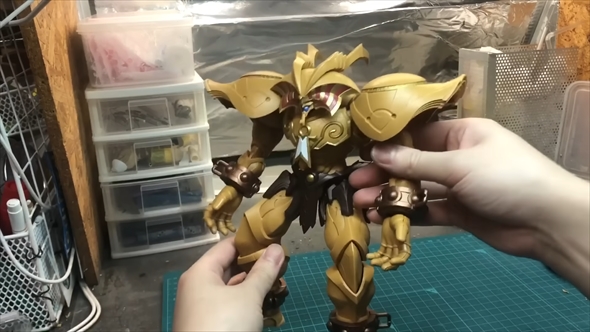 遊戯王　エグゾディア プラモ　塗装済み デカいし怖い！フィギュアライズから召喚神エクゾディアがプラモ