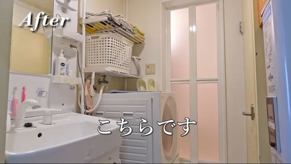 リフォーム後の洗面所