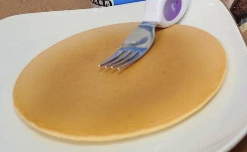 夫が焼いたホットケーキ
