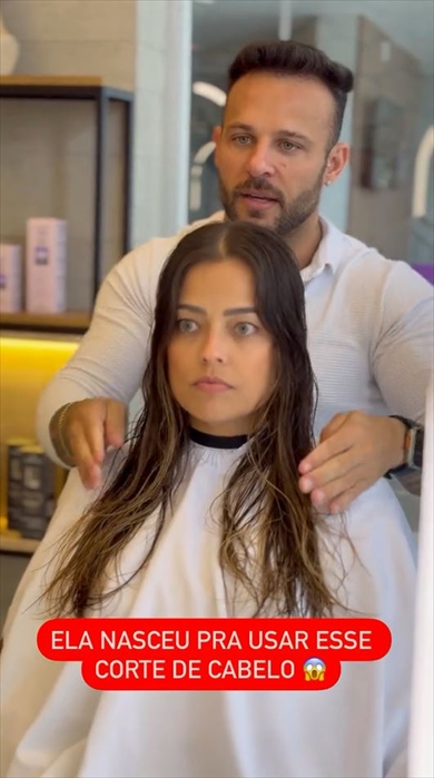 カットで女性が大変身