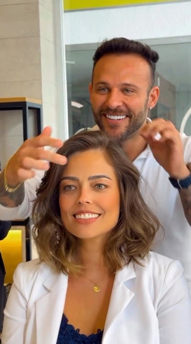 カットで女性が大変身