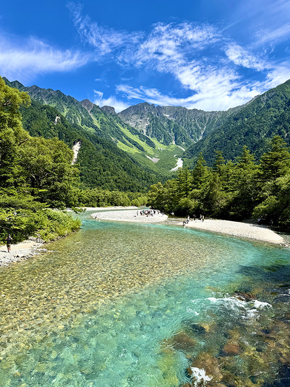 上高地の眺め
