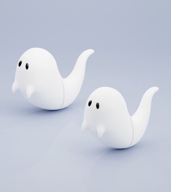 お化けマグネット アイデア 体を分けて使う すり抜ける