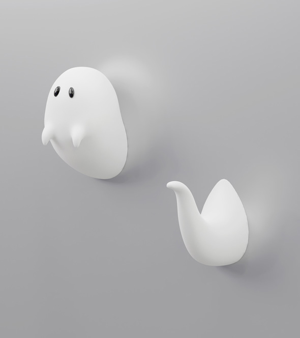 お化けマグネット アイデア 体を分けて使う すり抜ける