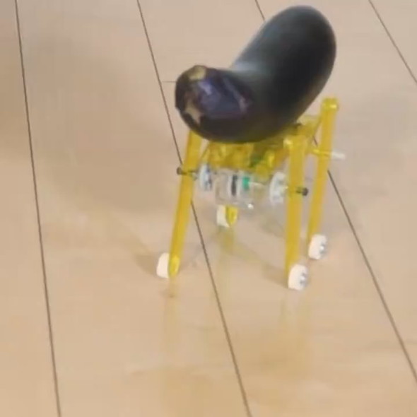 自走する精霊馬のナス