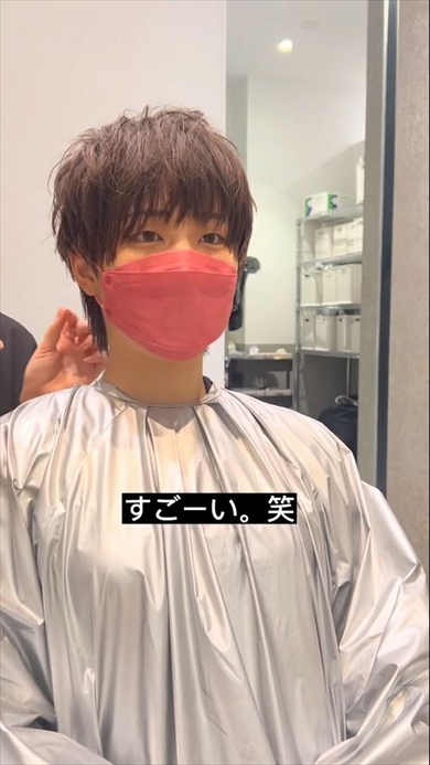 大成功のメンズカット