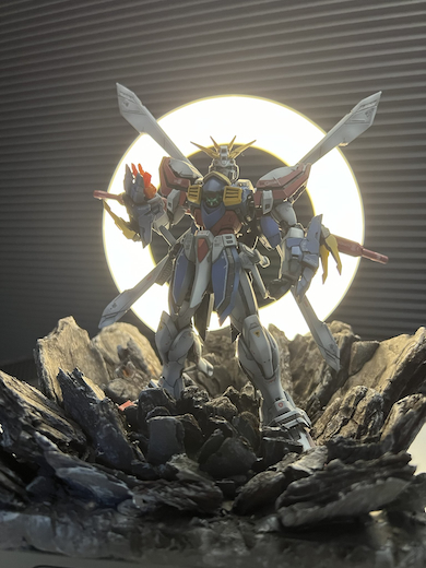 ゴッドガンダムのジオラマ