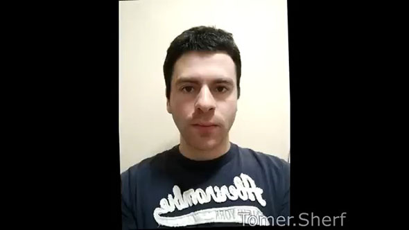 髪とひげを伸ばし続けた男性（開始直後）