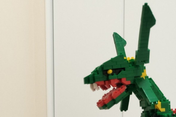 ナノブロックで作った「レックウザ」