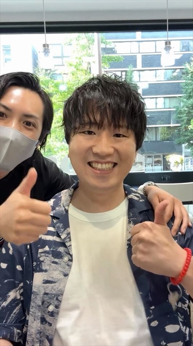 初美容室の30歳男性がイメチェン