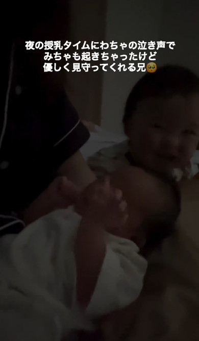 赤ちゃんと赤ちゃんの初対面