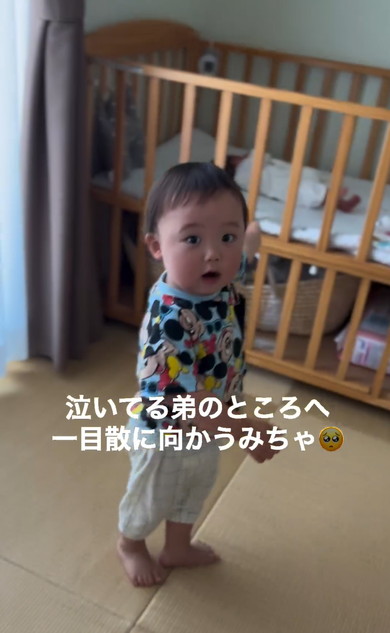 赤ちゃんと赤ちゃんの初対面