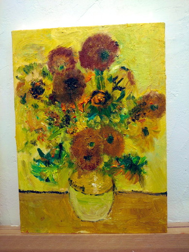 6歳の男の子が模写したゴッホの《ひまわり》