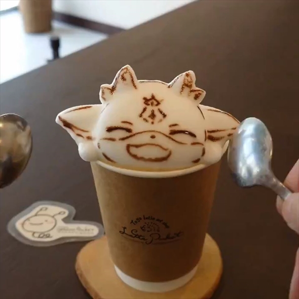 でびでび・でびるの立体ラテアート