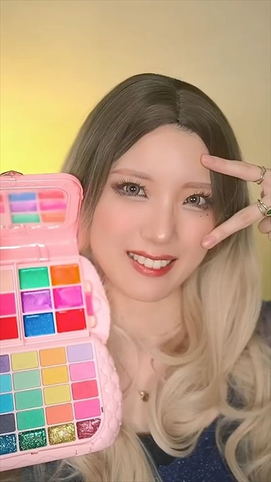 子ども用コスメでメイクしたら