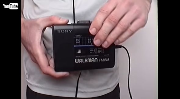 カセットタイプのSONYウォークマン