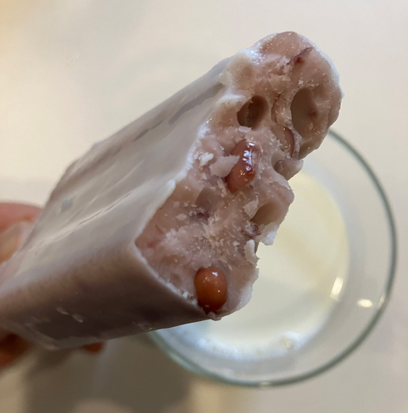 あずきバー 食べ方 牛乳 浸して 固まらせながら 層