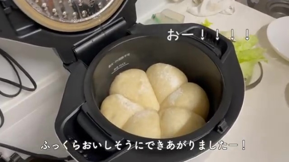 完成したパン