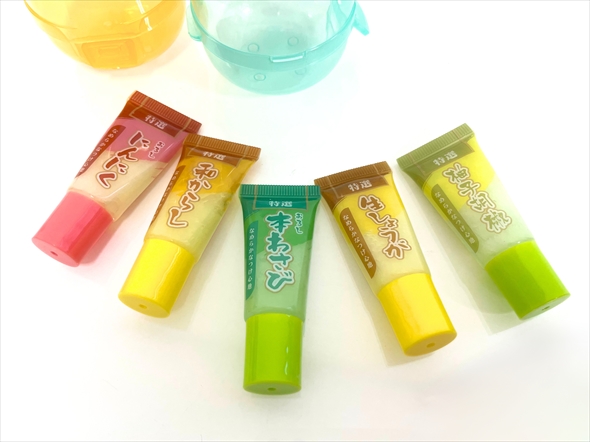 薬味風リップチューブ　カプセルトイ　ジョーク