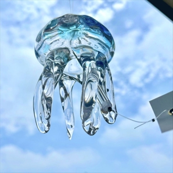 ふるさと納税の返礼品のくらげ風鈴