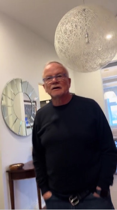 パパにサプライズ