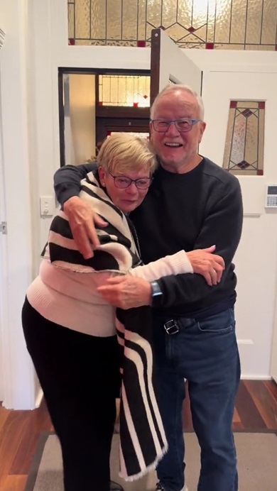 パパにサプライズ