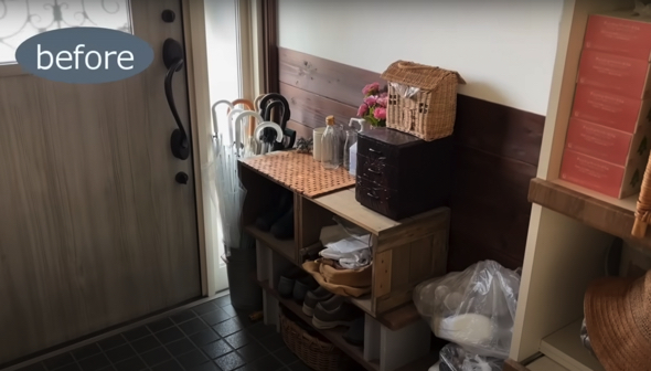 玄関周りのビフォー