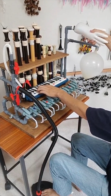 パルプオルガン　自作楽器