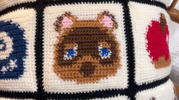 手作りのクッションカバー