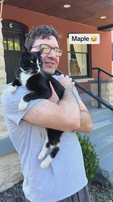 ワンコと猫の交流