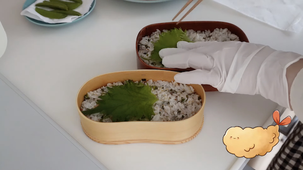 フライパン1つで弁当作り