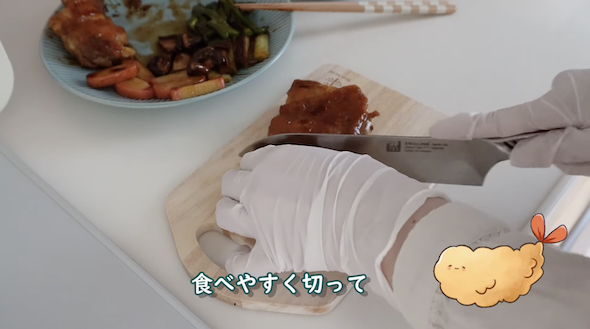 フライパン1つで弁当作り