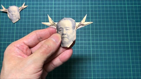 新1万円札を折って「しかのこ渋沢栄一たん」と作る動画