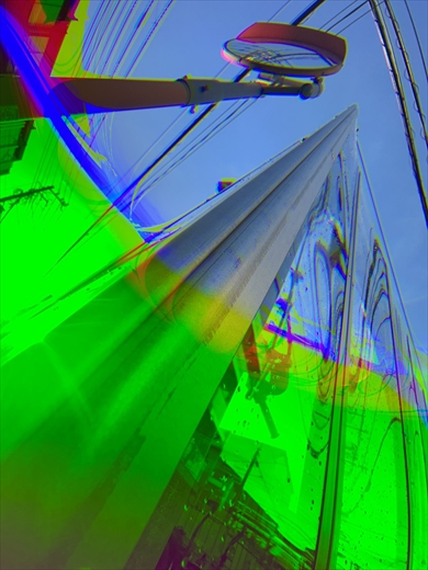 iPhoneの壊れたカメラで撮影したサイケデリックな写真