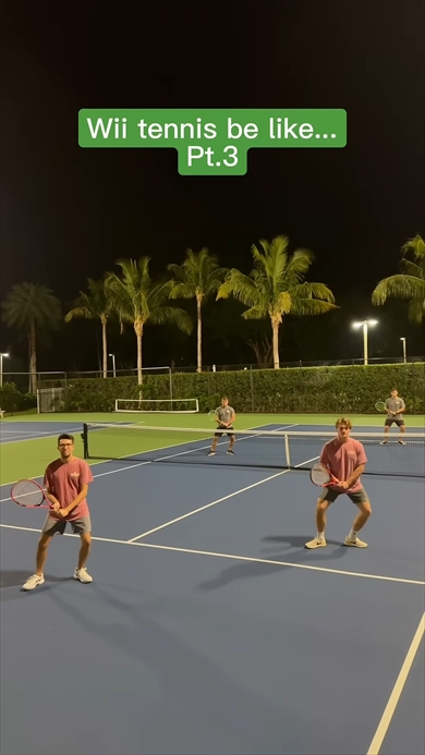 「Wii Sports」のテニスをリアルで再現