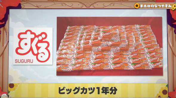 商品の“ビッグカツ1年分”