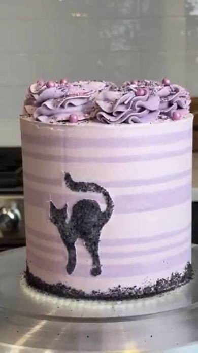 ライスペーパーで黒いグリッターをDIY