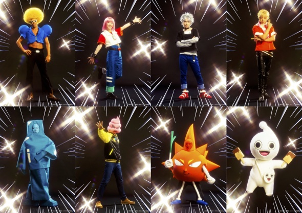 ハジケたキャストが演じるキャラクタービジュアル