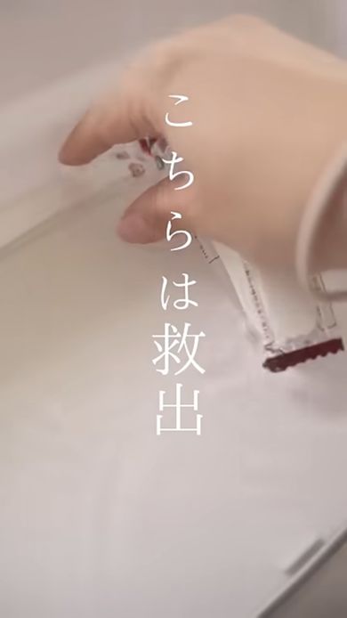 解凍により製氷室奥のスプーンを救出