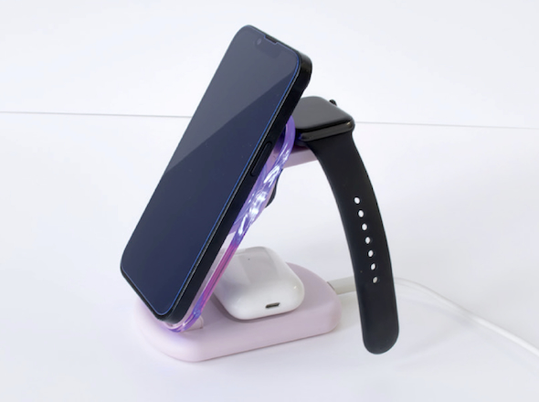 3IN1クリアワイヤレスチャージャー