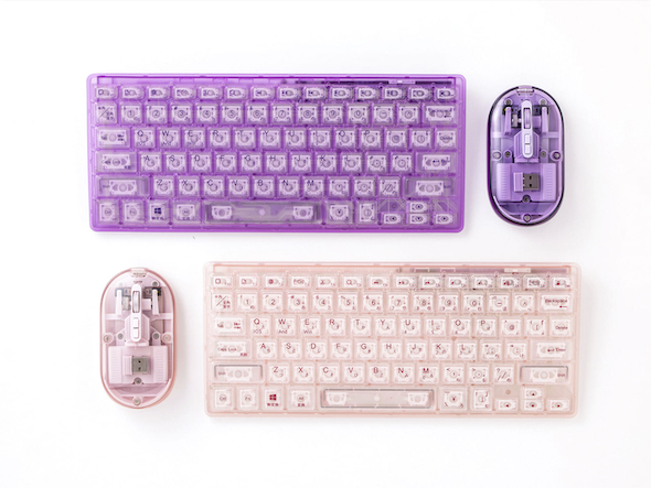 クリアワイヤレスキーボード／クリアワイヤレスマウス