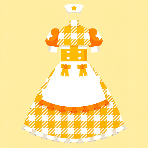 黄のドレス